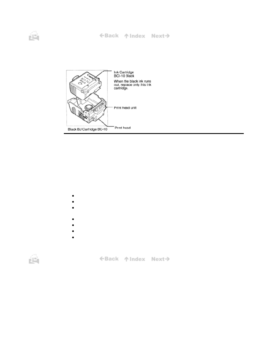 Bj cartridge guidelines | Canon BJC-50 User Manual | Page 31 / 141