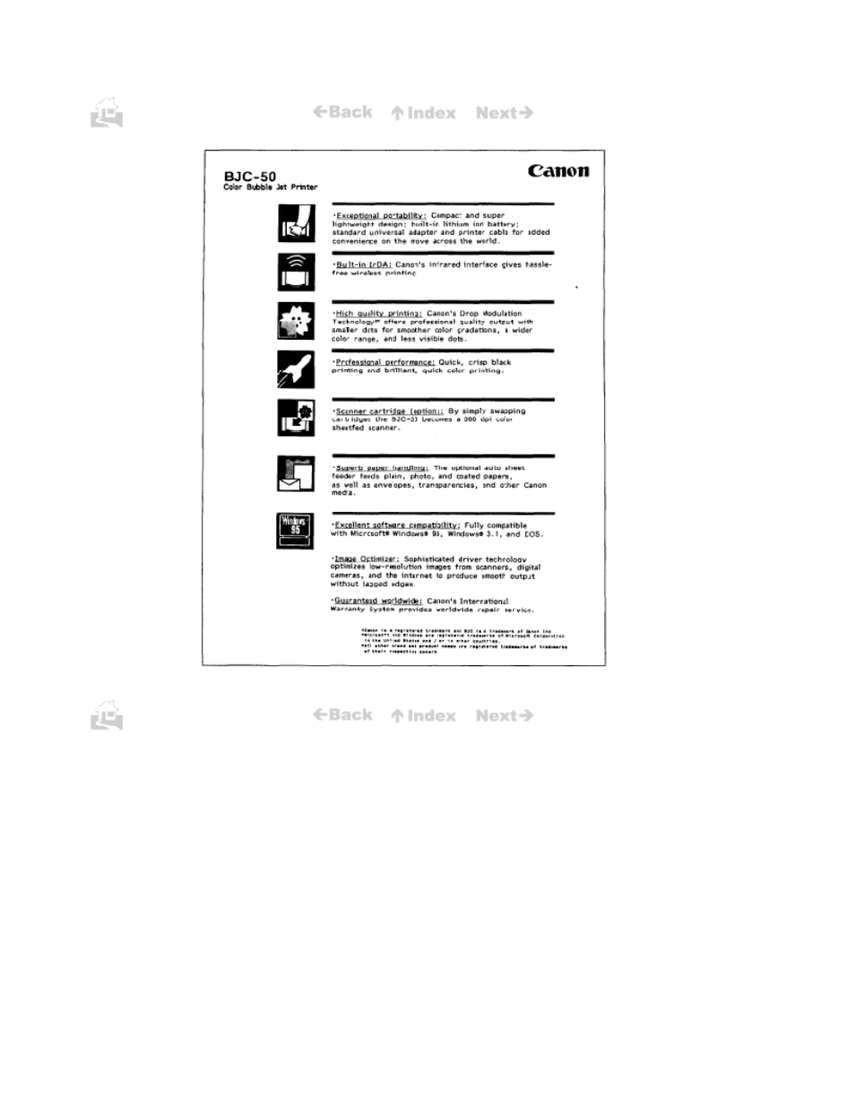 Canon BJC-50 User Manual | Page 37 / 141