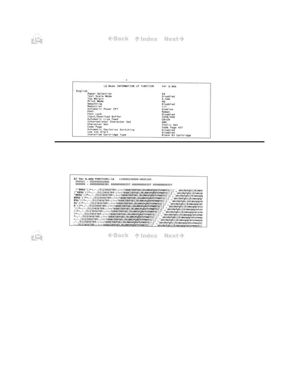 Printer settings, Ripple pattern | Canon BJC-50 User Manual | Page 50 / 141