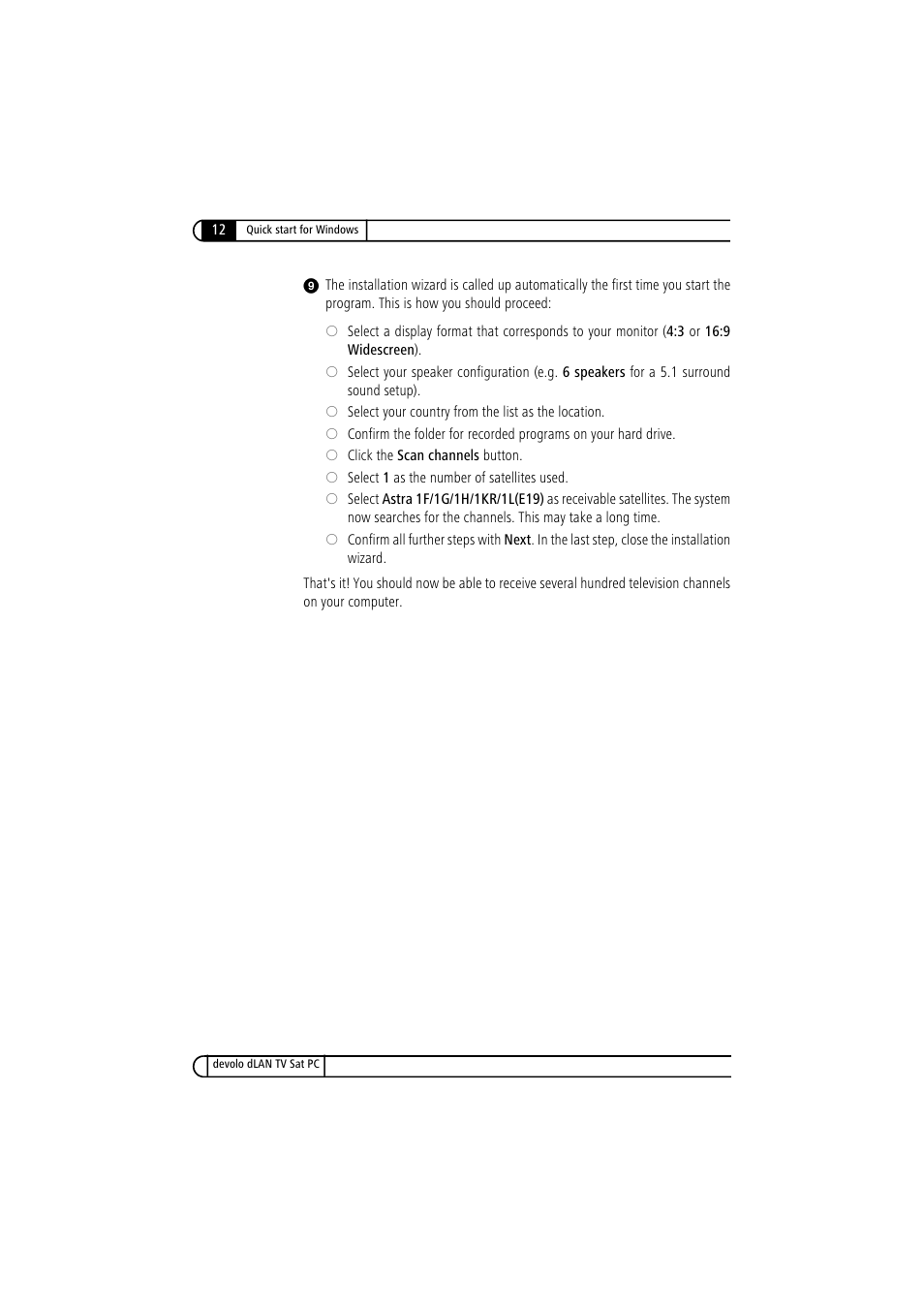 Devolo dLAN TV Sat PC User Manual | Page 12 / 75