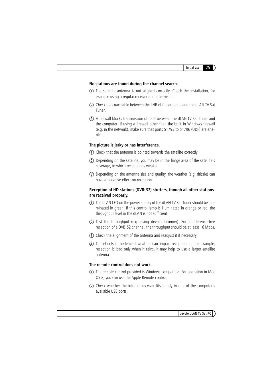 Devolo dLAN TV Sat PC User Manual | Page 25 / 75