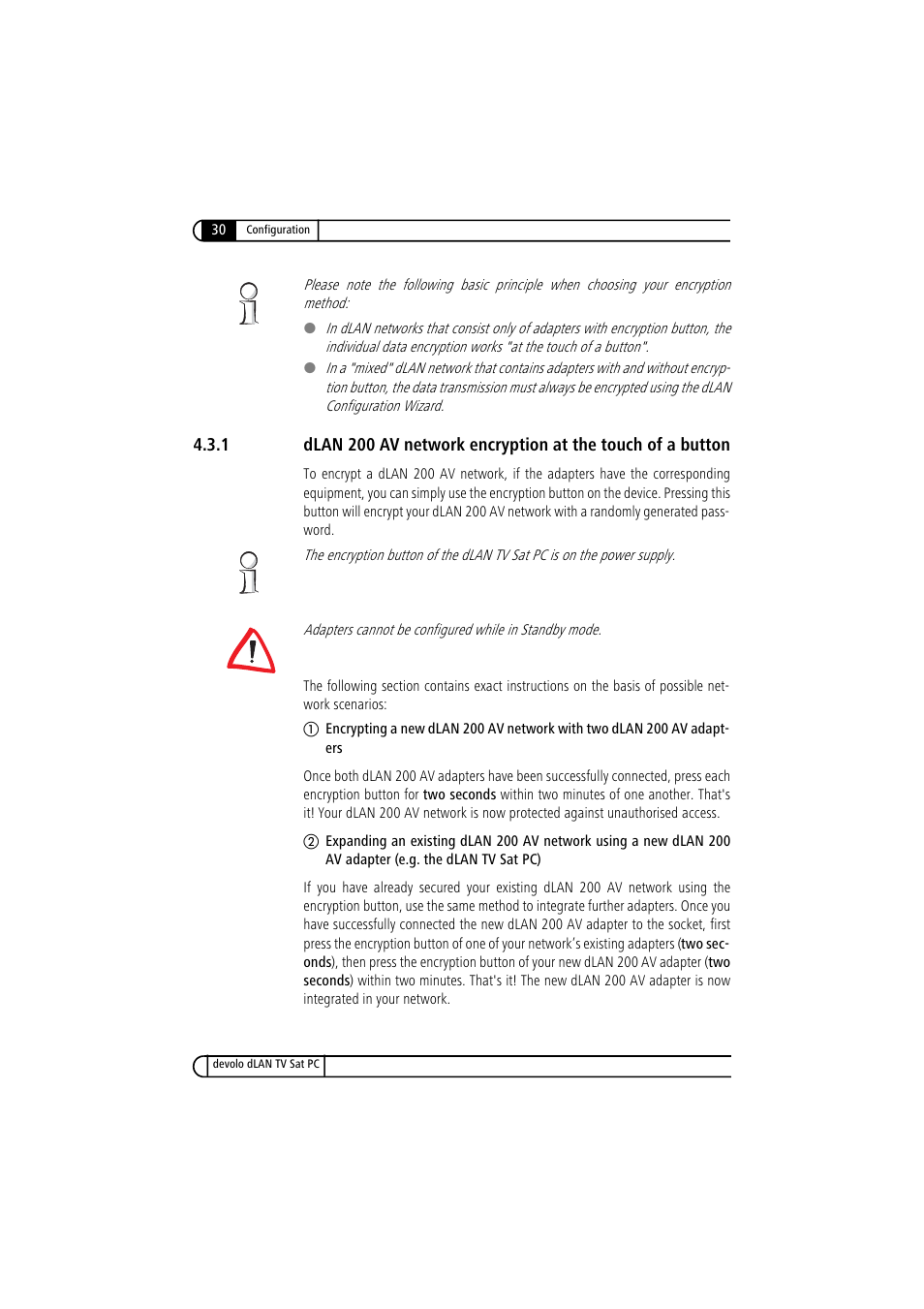 Devolo dLAN TV Sat PC User Manual | Page 30 / 75