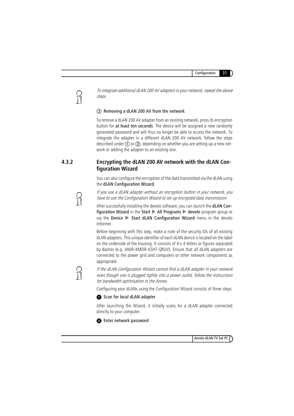 Devolo dLAN TV Sat PC User Manual | Page 31 / 75