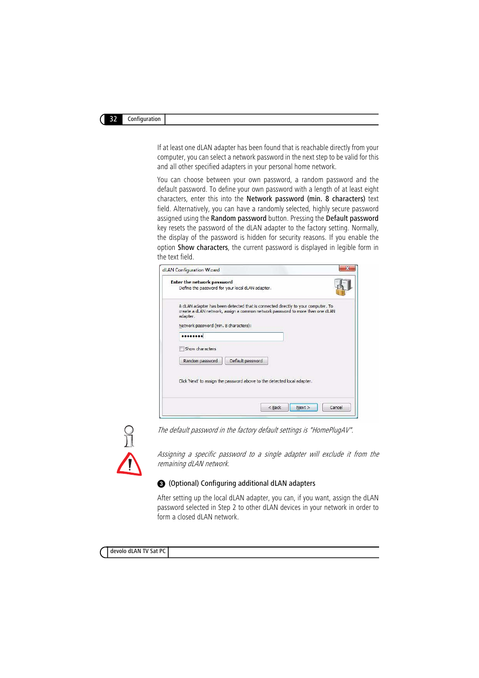 Devolo dLAN TV Sat PC User Manual | Page 32 / 75