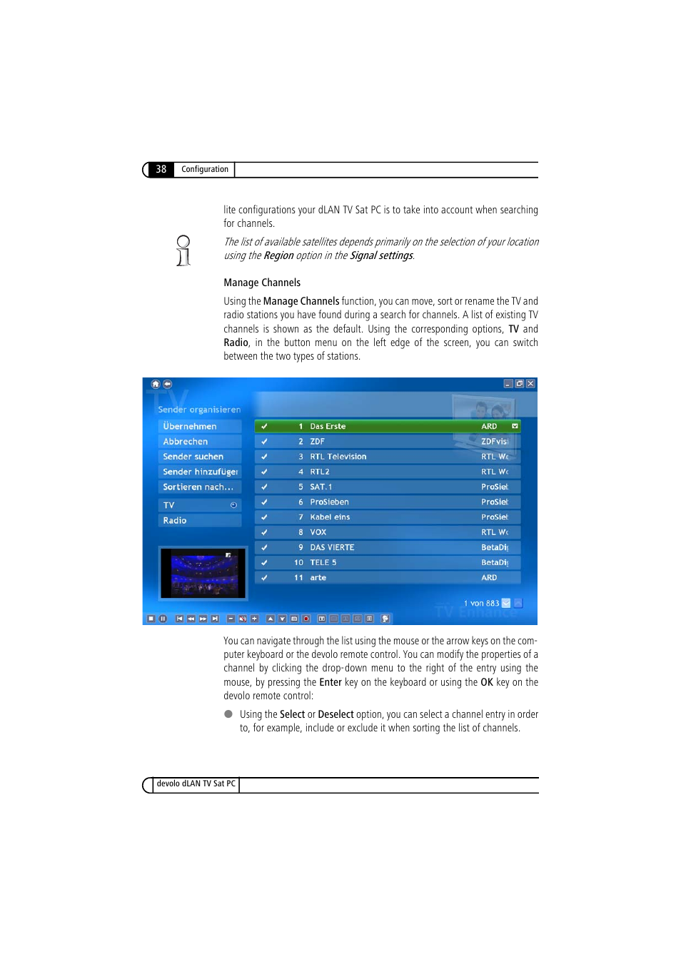 Devolo dLAN TV Sat PC User Manual | Page 38 / 75