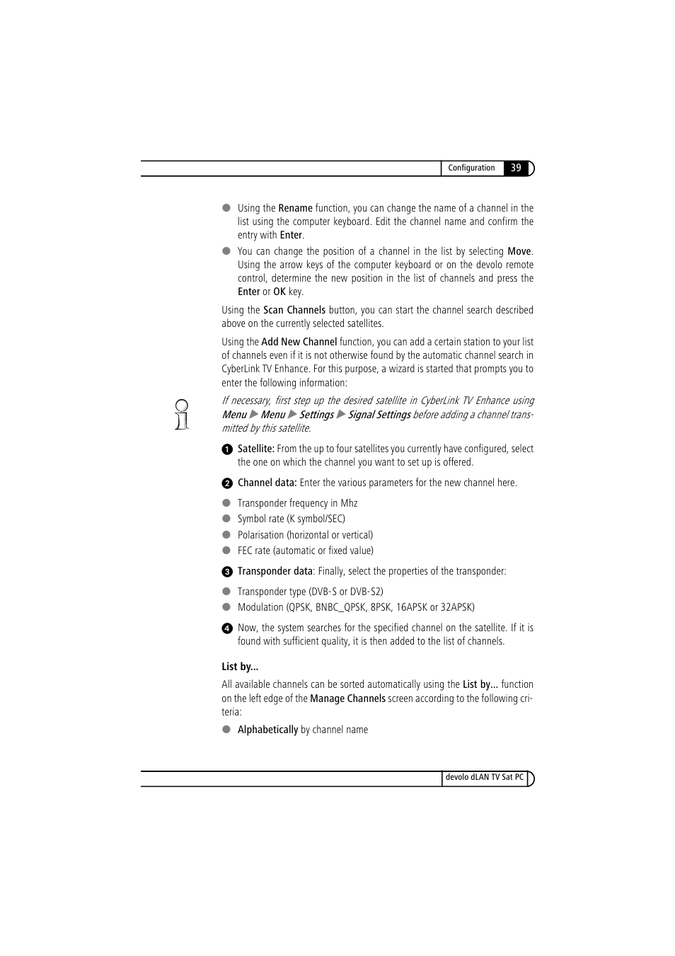 Devolo dLAN TV Sat PC User Manual | Page 39 / 75