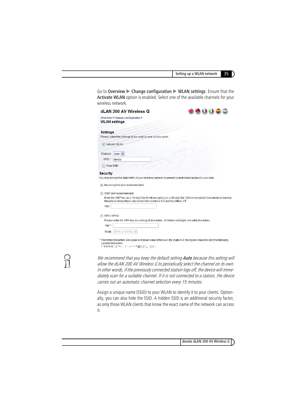 Devolo dLAN 200 AV Wireless G User Manual | Page 35 / 47