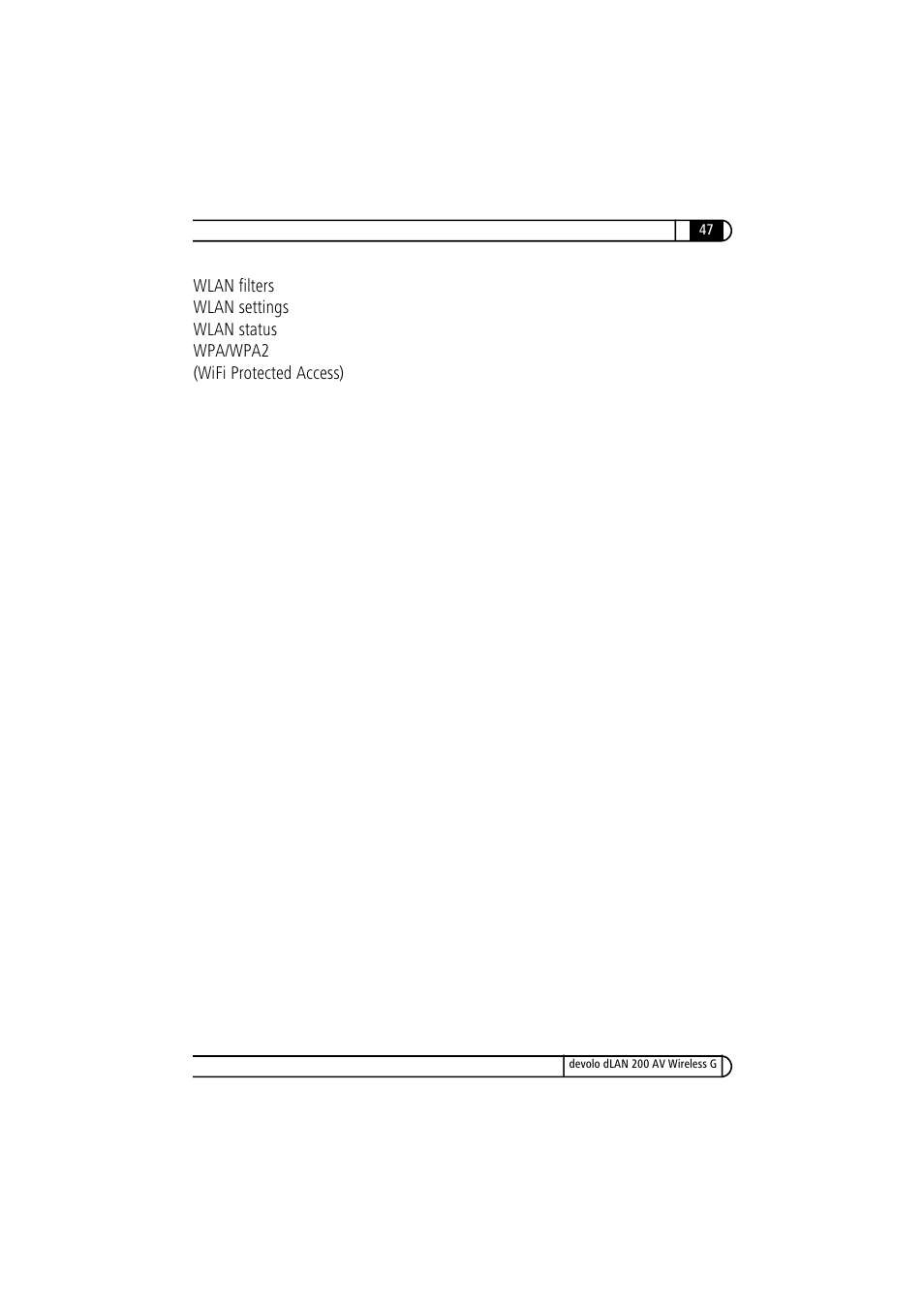 Devolo dLAN 200 AV Wireless G User Manual | Page 47 / 47