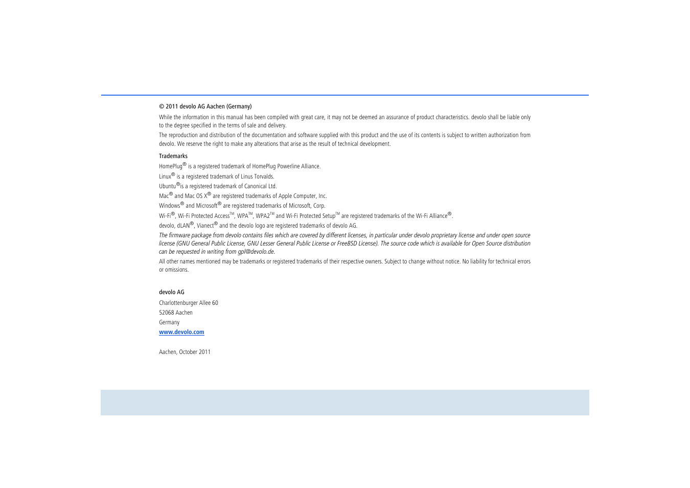 Devolo dLAN 200 AV Wireless N User Manual | Page 3 / 57