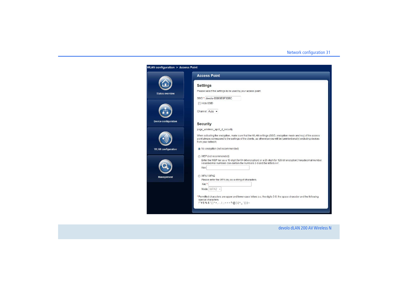 Devolo dLAN 200 AV Wireless N User Manual | Page 32 / 57