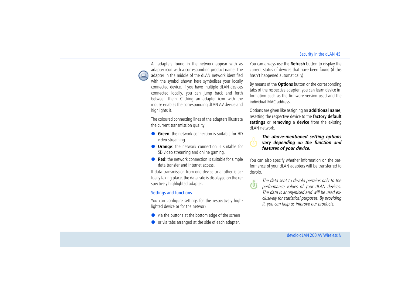 Devolo dLAN 200 AV Wireless N User Manual | Page 46 / 57