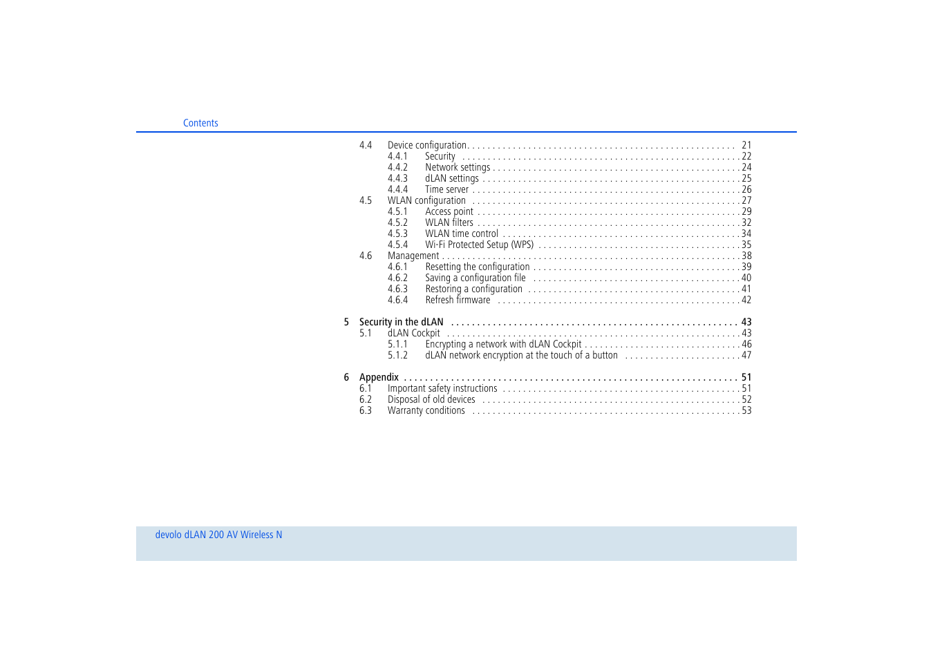 Devolo dLAN 200 AV Wireless N User Manual | Page 5 / 57