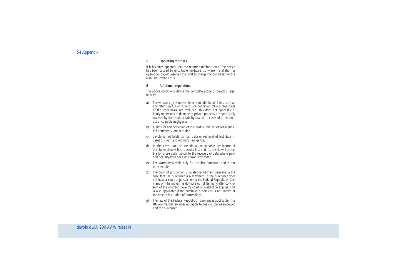 Devolo dLAN 200 AV Wireless N User Manual | Page 55 / 57