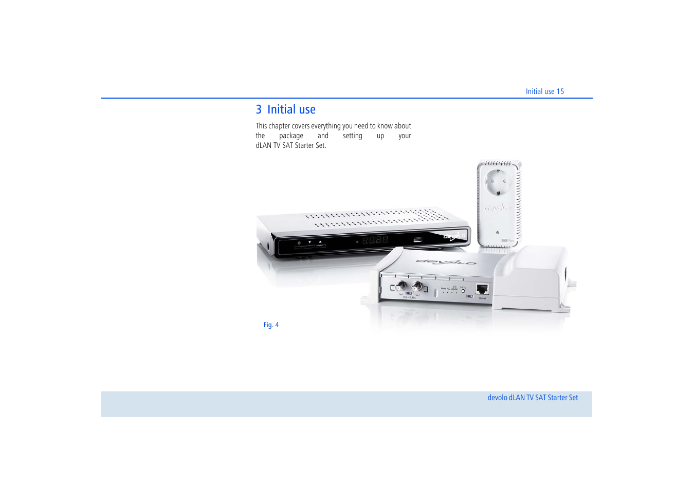 3 initial use | Devolo dLAN TV SAT Starter Set User Manual | Page 16 / 85