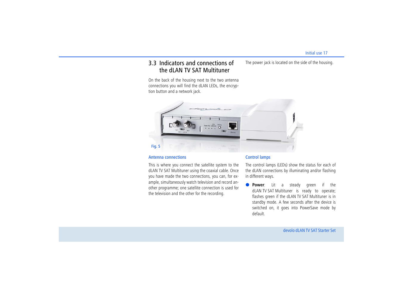 Devolo dLAN TV SAT Starter Set User Manual | Page 18 / 85