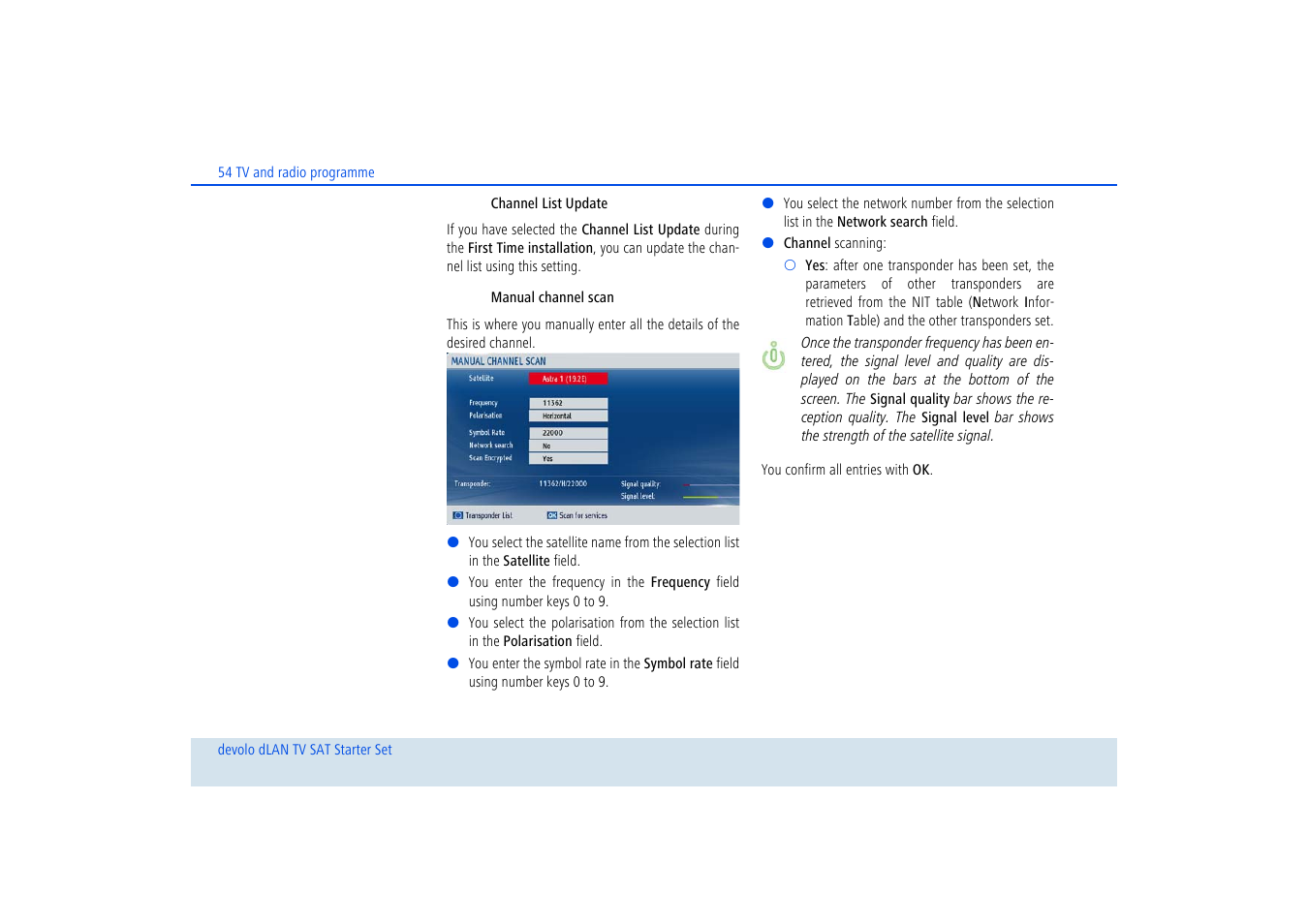 Devolo dLAN TV SAT Starter Set User Manual | Page 55 / 85