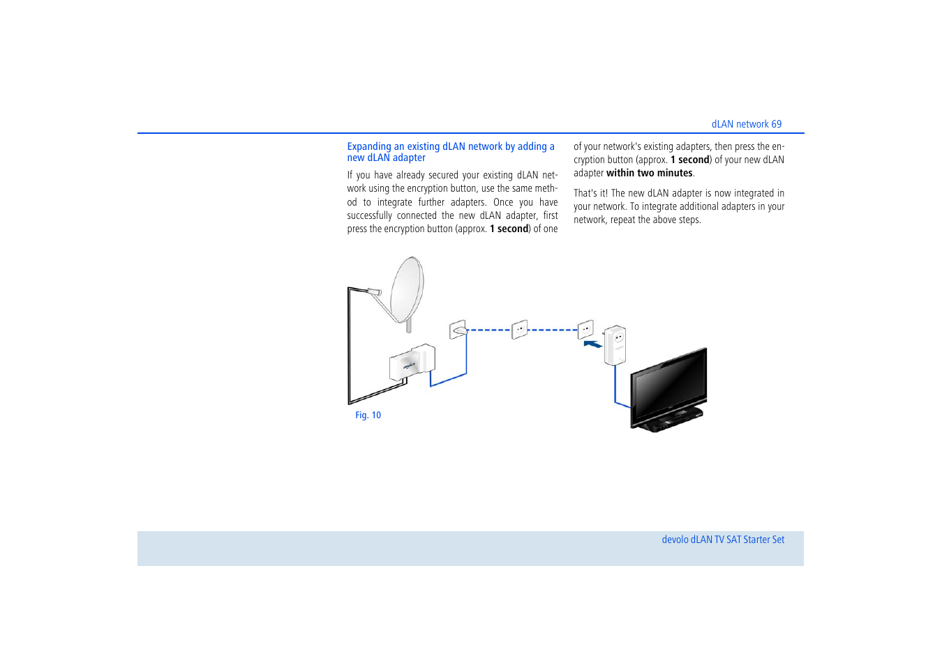 Devolo dLAN TV SAT Starter Set User Manual | Page 70 / 85