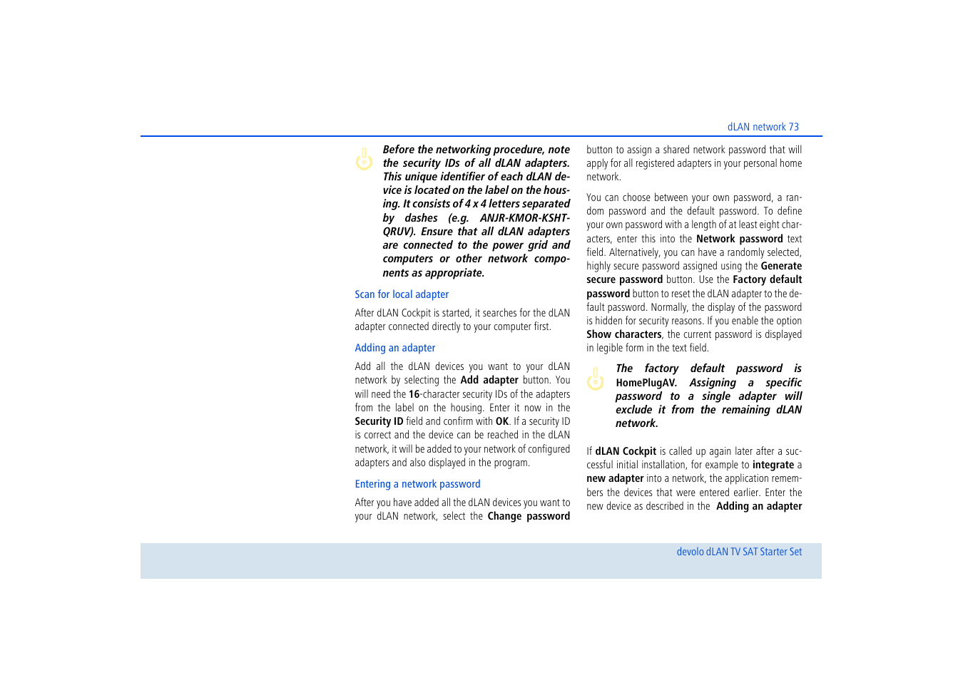 Devolo dLAN TV SAT Starter Set User Manual | Page 74 / 85