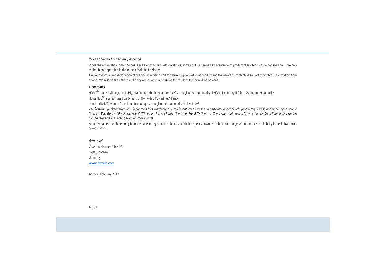Devolo dLAN TV Sat 2400-CI+ User Manual | Page 3 / 53