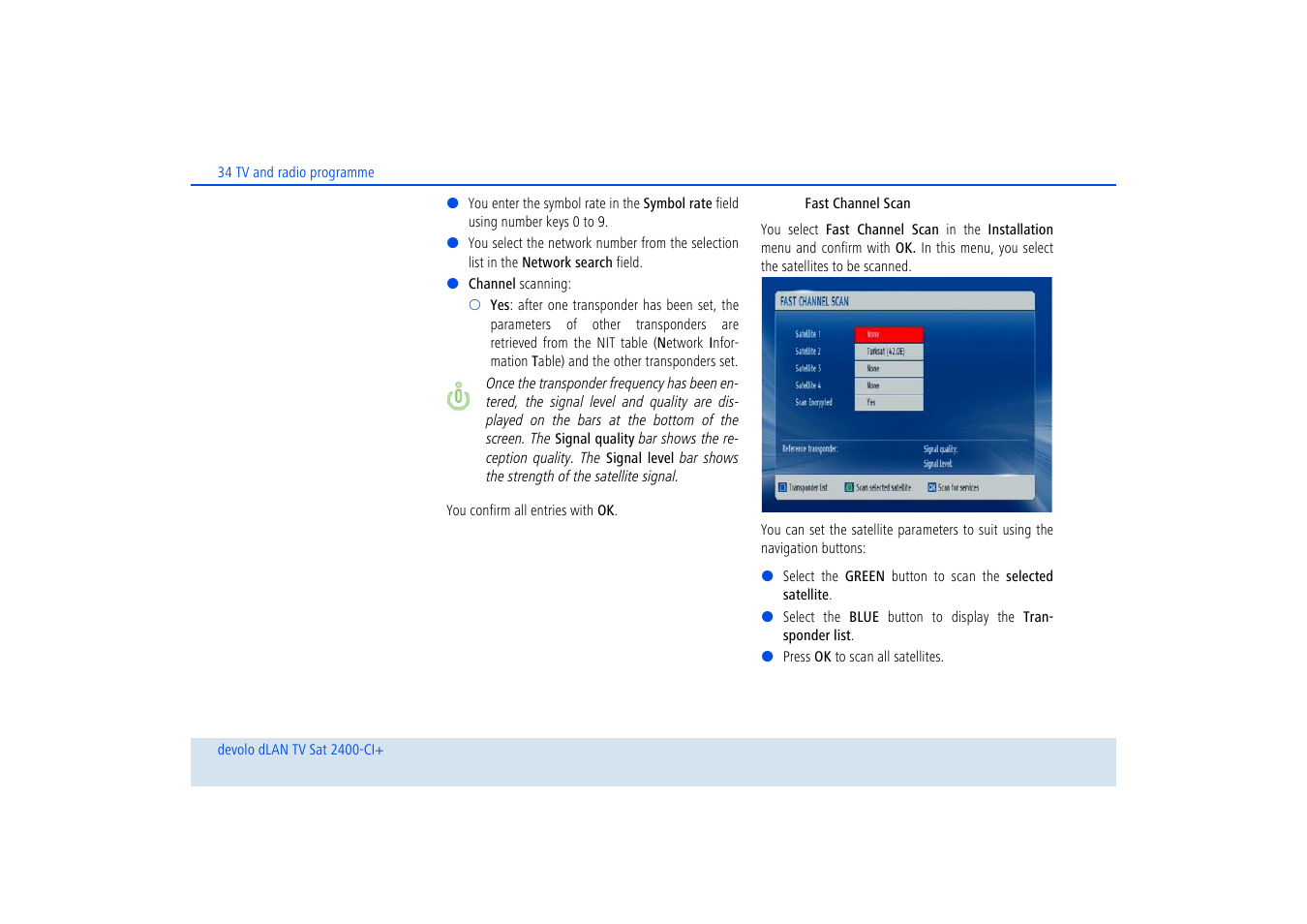 Devolo dLAN TV Sat 2400-CI+ User Manual | Page 35 / 53