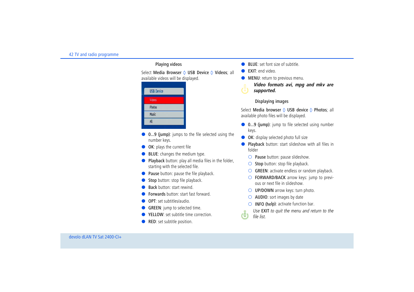 Devolo dLAN TV Sat 2400-CI+ User Manual | Page 43 / 53