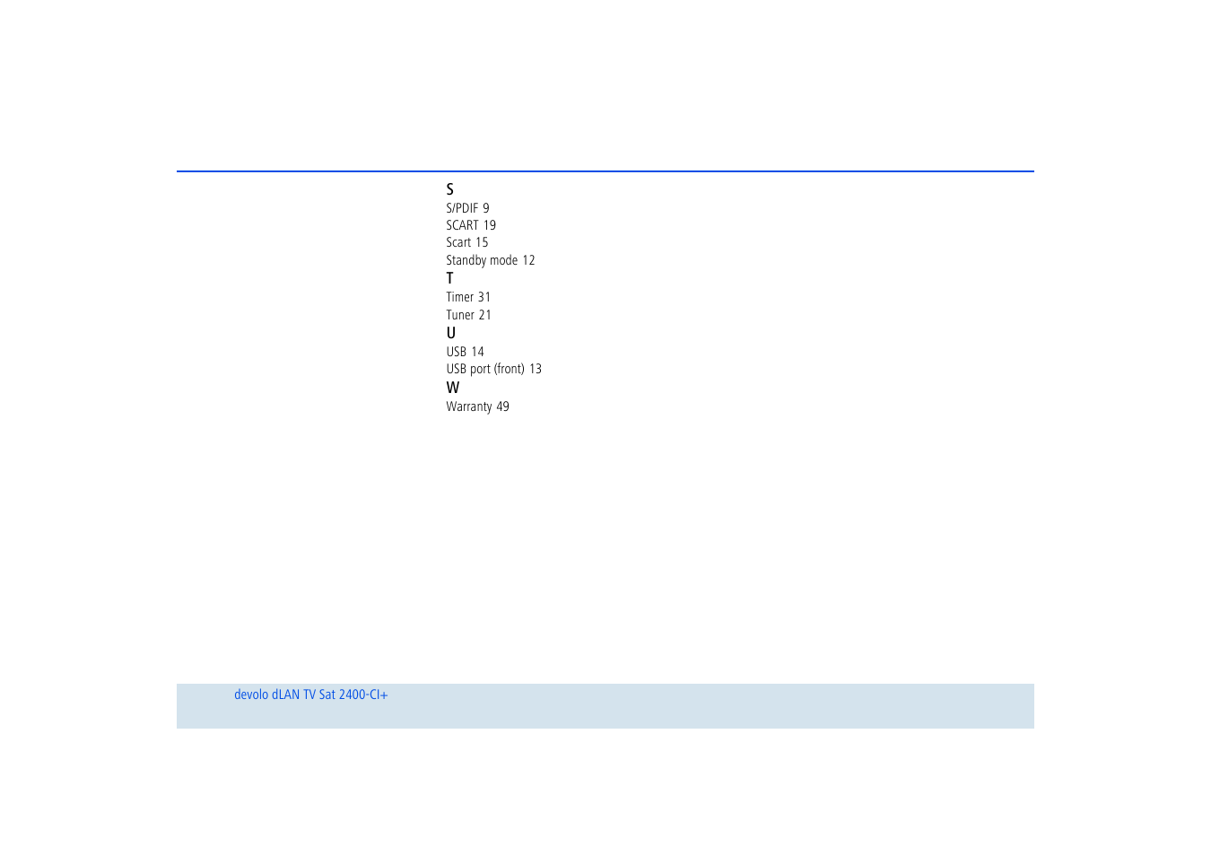 Devolo dLAN TV Sat 2400-CI+ User Manual | Page 53 / 53
