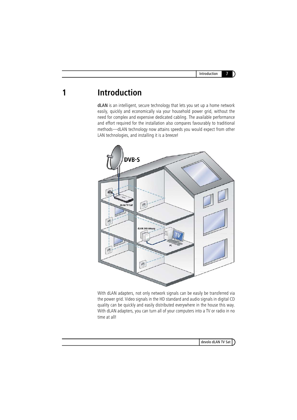 1 introduction, 1introduction | Devolo dLAN TV Sat User Manual | Page 7 / 72