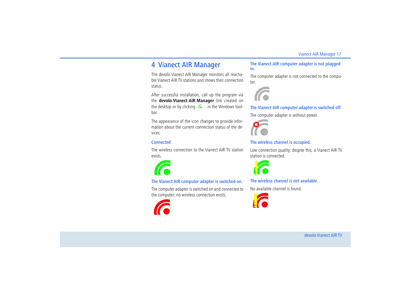 4 vianect air manager | Devolo dLAN home Notebook to TV Set User Manual | Page 18 / 39