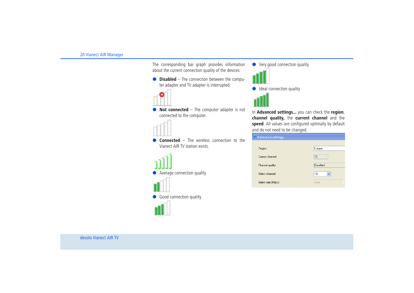 Devolo dLAN home Notebook to TV Set User Manual | Page 21 / 39
