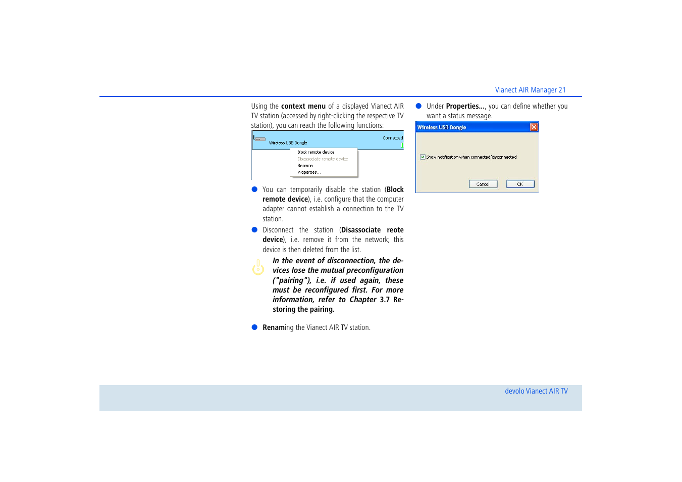 Devolo dLAN home Notebook to TV Set User Manual | Page 22 / 39