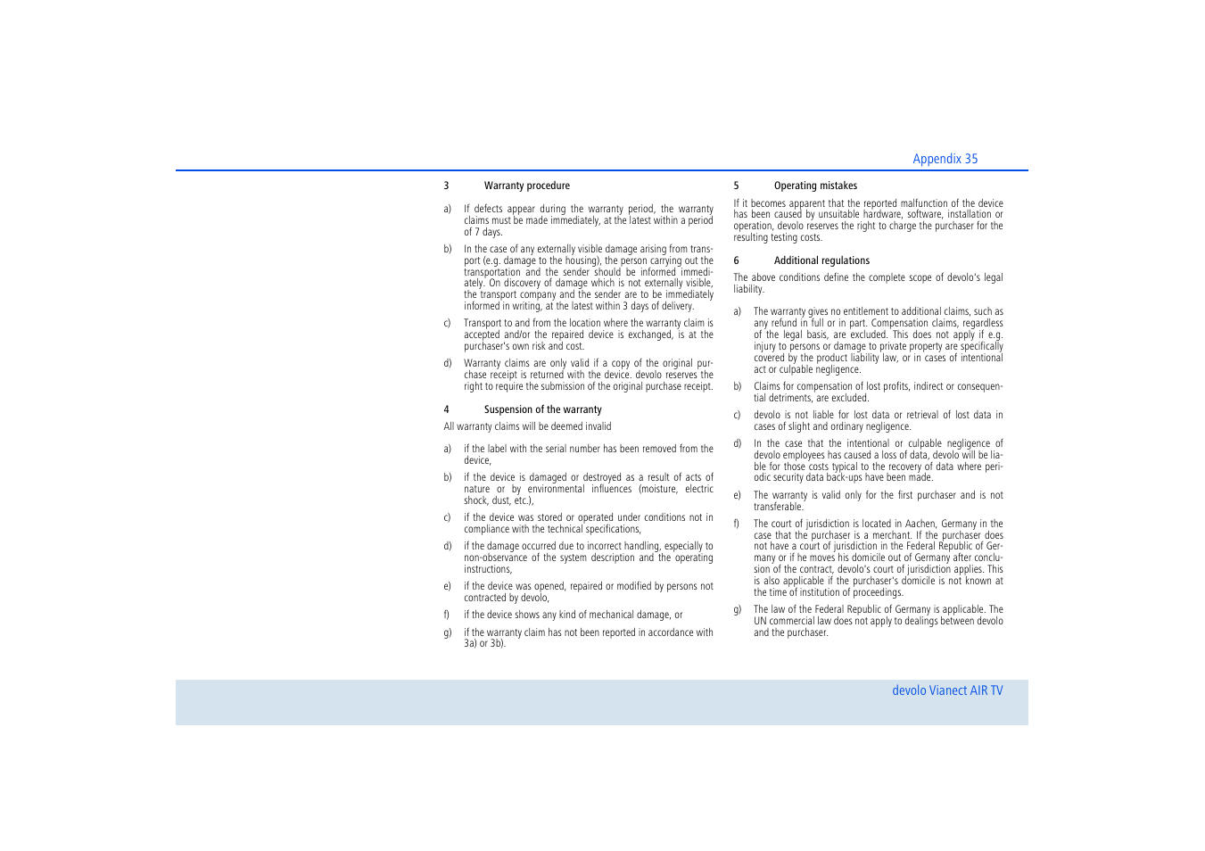 Devolo dLAN home Notebook to TV Set User Manual | Page 36 / 39