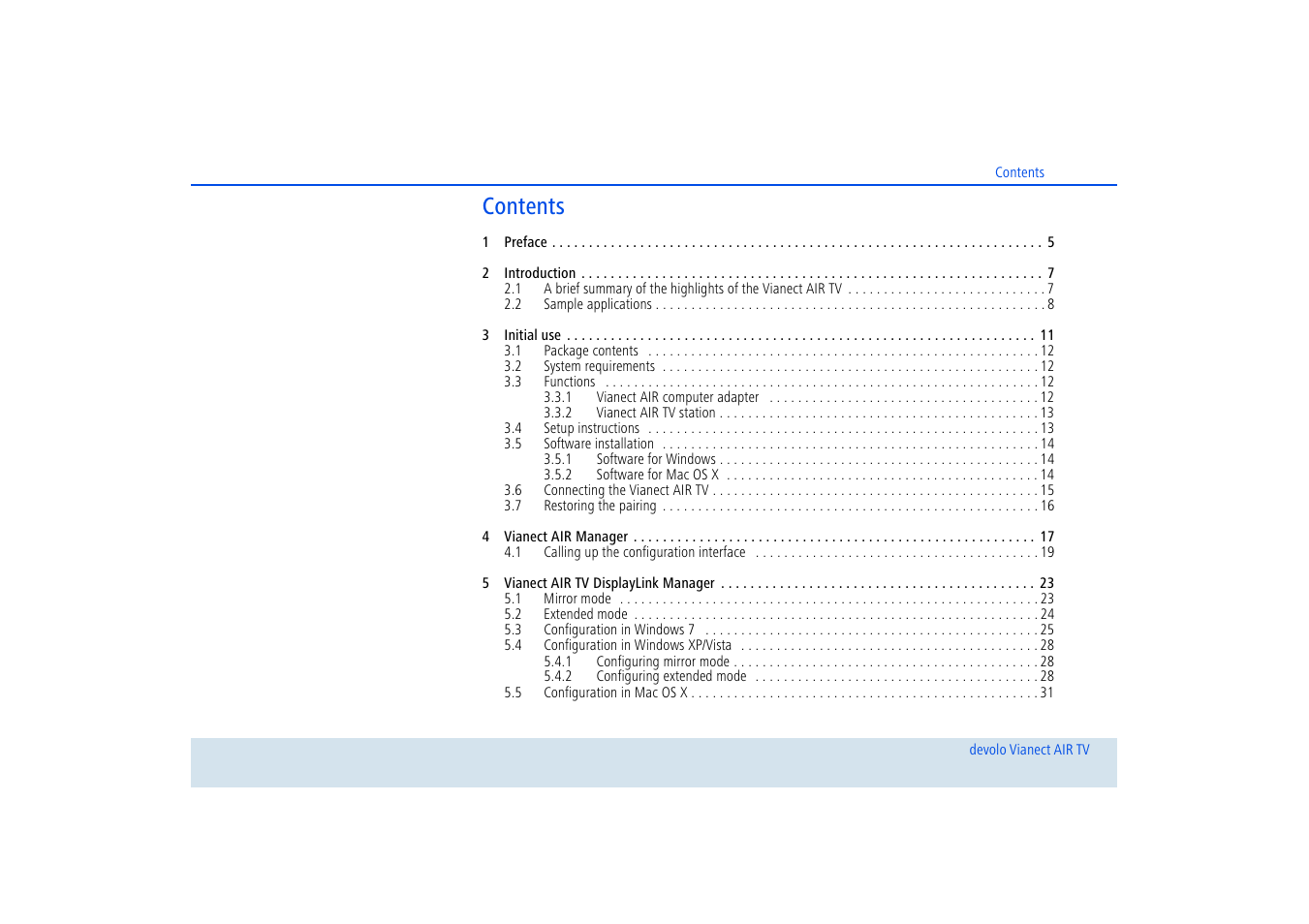 Devolo dLAN home Notebook to TV Set User Manual | Page 4 / 39