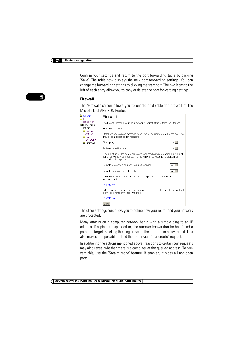 Devolo MicroLink ISDN Router User Manual | Page 24 / 39