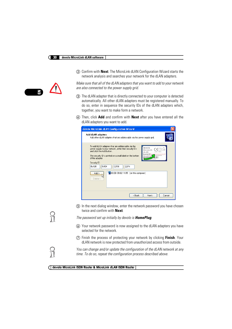 Devolo MicroLink ISDN Router User Manual | Page 30 / 39
