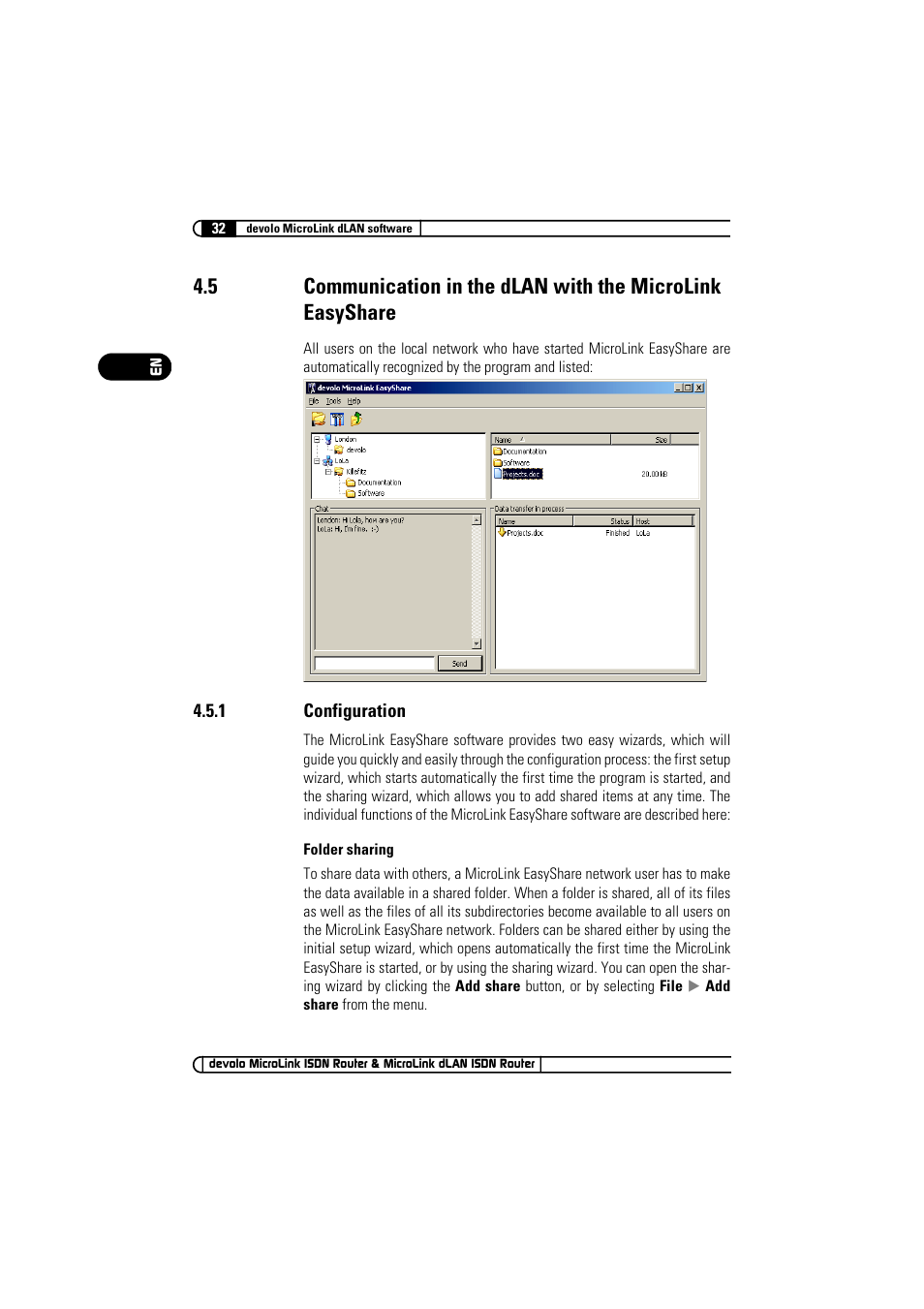 1 configuration, Configuration | Devolo MicroLink ISDN Router User Manual | Page 32 / 39