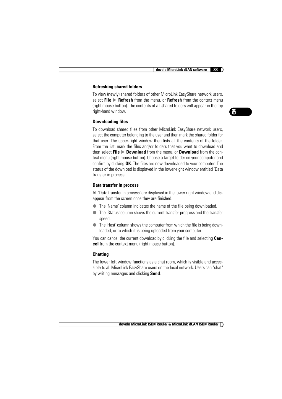 Devolo MicroLink ISDN Router User Manual | Page 33 / 39