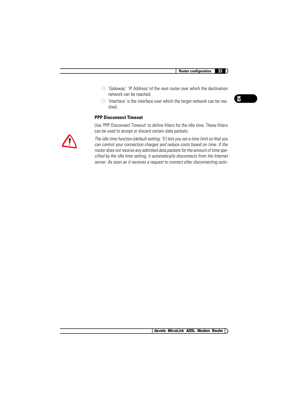 Devolo MicroLink ADSL Modem Router User Manual | Page 33 / 41