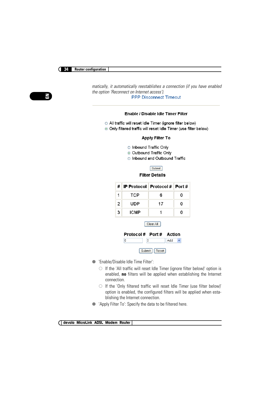 Devolo MicroLink ADSL Modem Router User Manual | Page 34 / 41