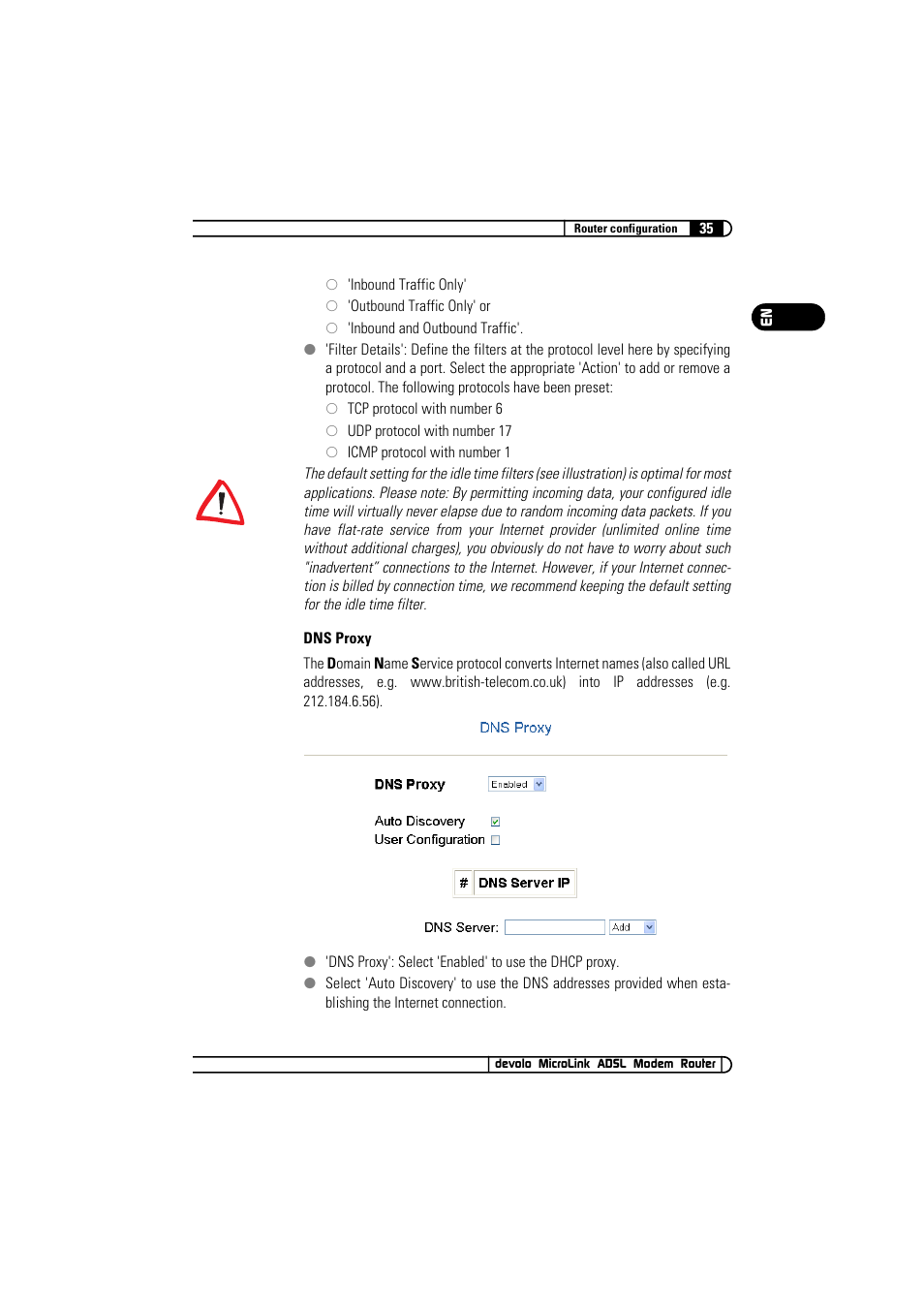 Devolo MicroLink ADSL Modem Router User Manual | Page 35 / 41