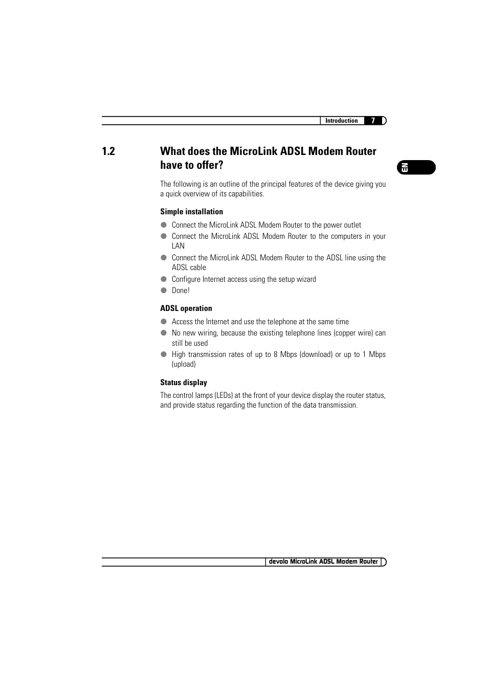 Devolo MicroLink ADSL Modem Router User Manual | Page 7 / 41