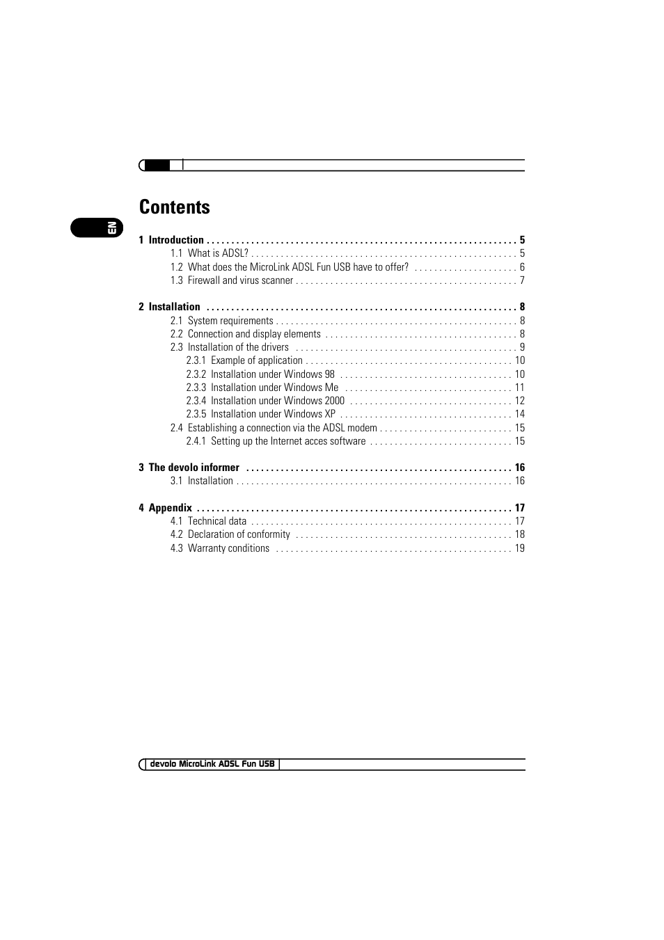 Devolo MicroLink ADSL Fun USB User Manual | Page 4 / 20