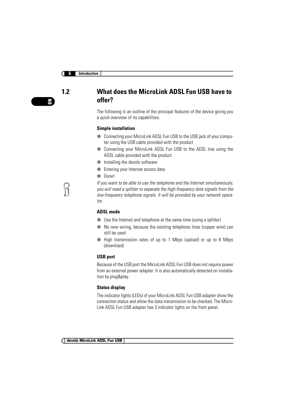 Devolo MicroLink ADSL Fun USB User Manual | Page 6 / 20