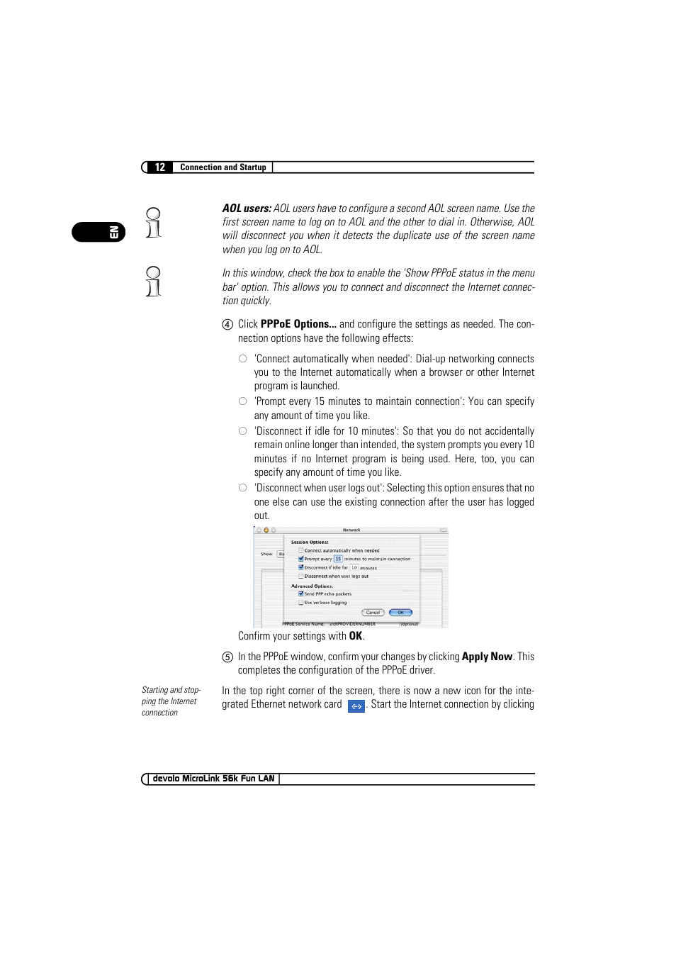 Devolo MicroLink 56k Fun LAN User Manual | Page 12 / 22