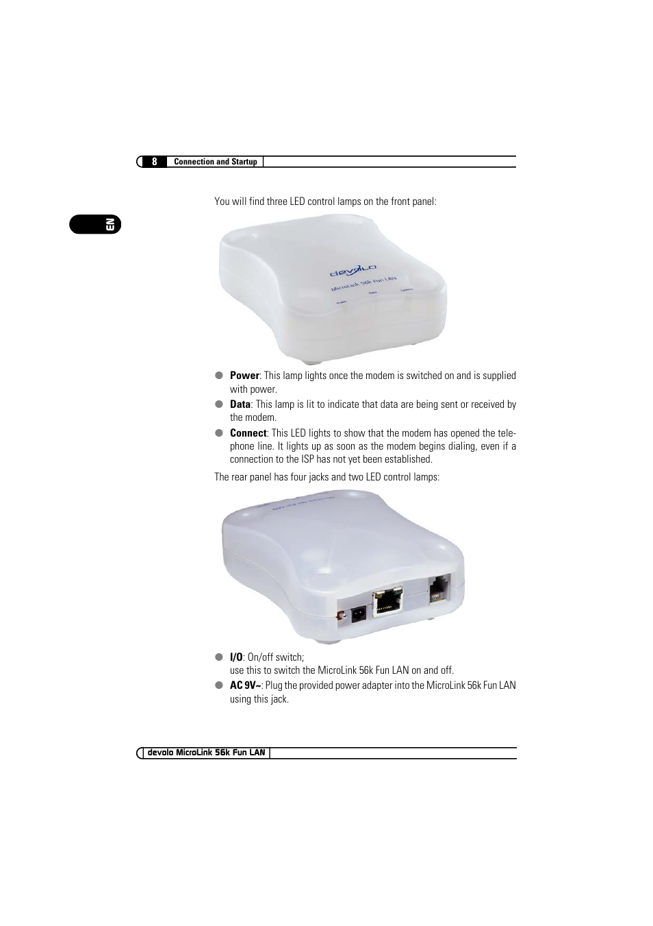 Devolo MicroLink 56k Fun LAN User Manual | Page 8 / 22
