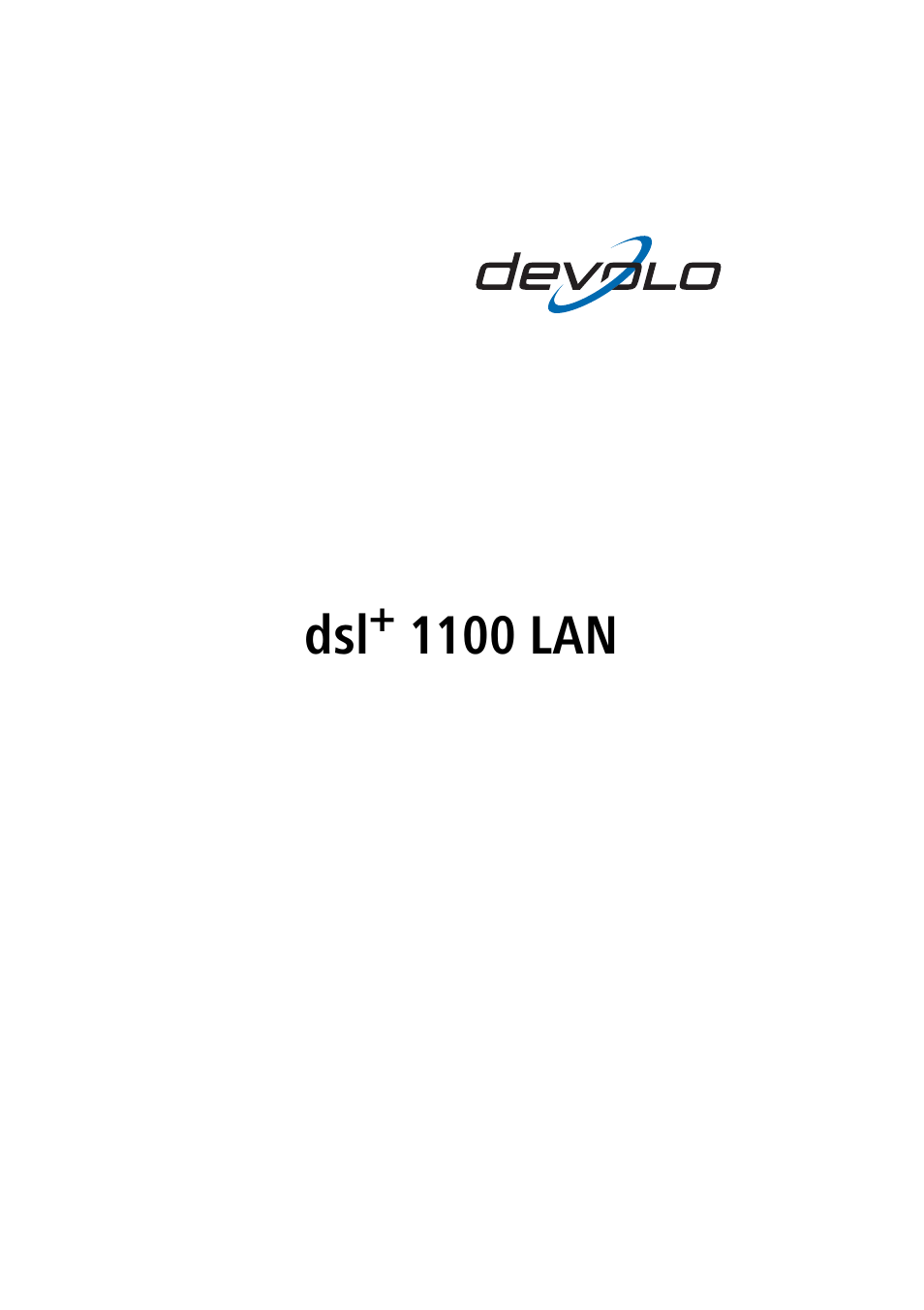 Devolo dsl+ 1100 LAN User Manual | 30 pages