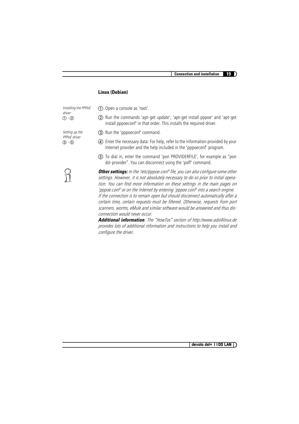 Devolo dsl+ 1100 LAN User Manual | Page 19 / 30