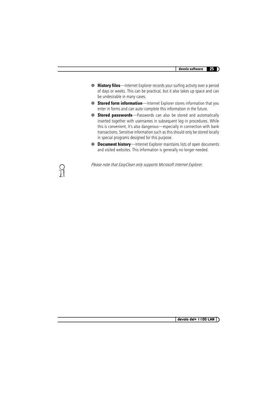 Devolo dsl+ 1100 LAN User Manual | Page 25 / 30