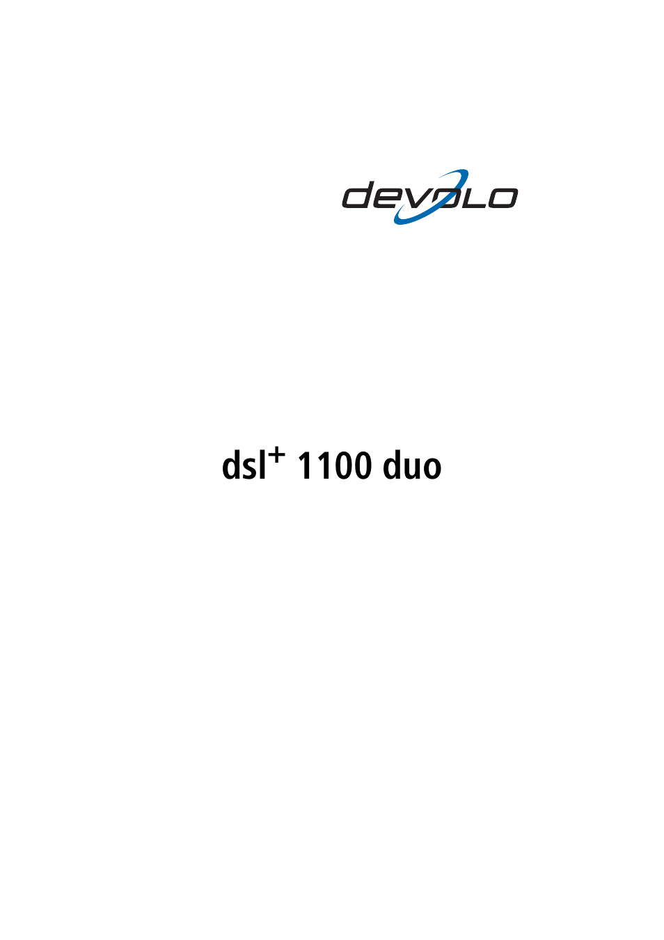Devolo dsl+ 1100 duo User Manual | 39 pages
