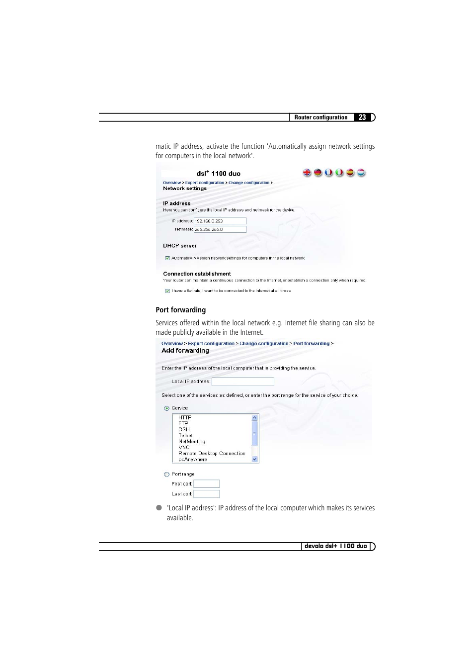 Devolo dsl+ 1100 duo User Manual | Page 22 / 39