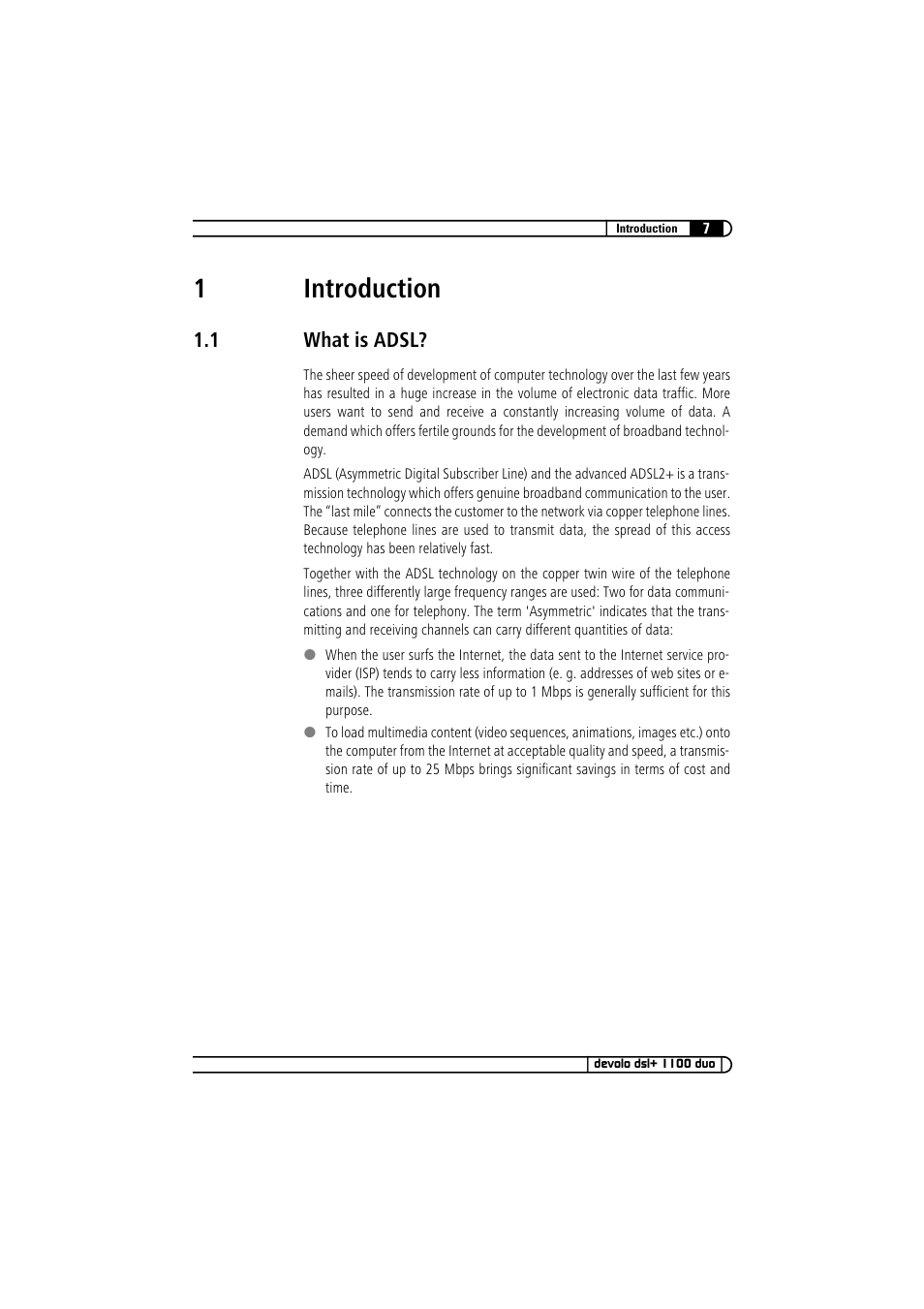 Devolo dsl+ 1100 duo User Manual | Page 7 / 39